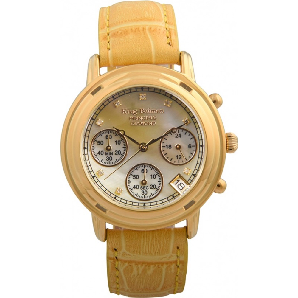 Krug-Baumen Mens Diamond Chronograph Watch.